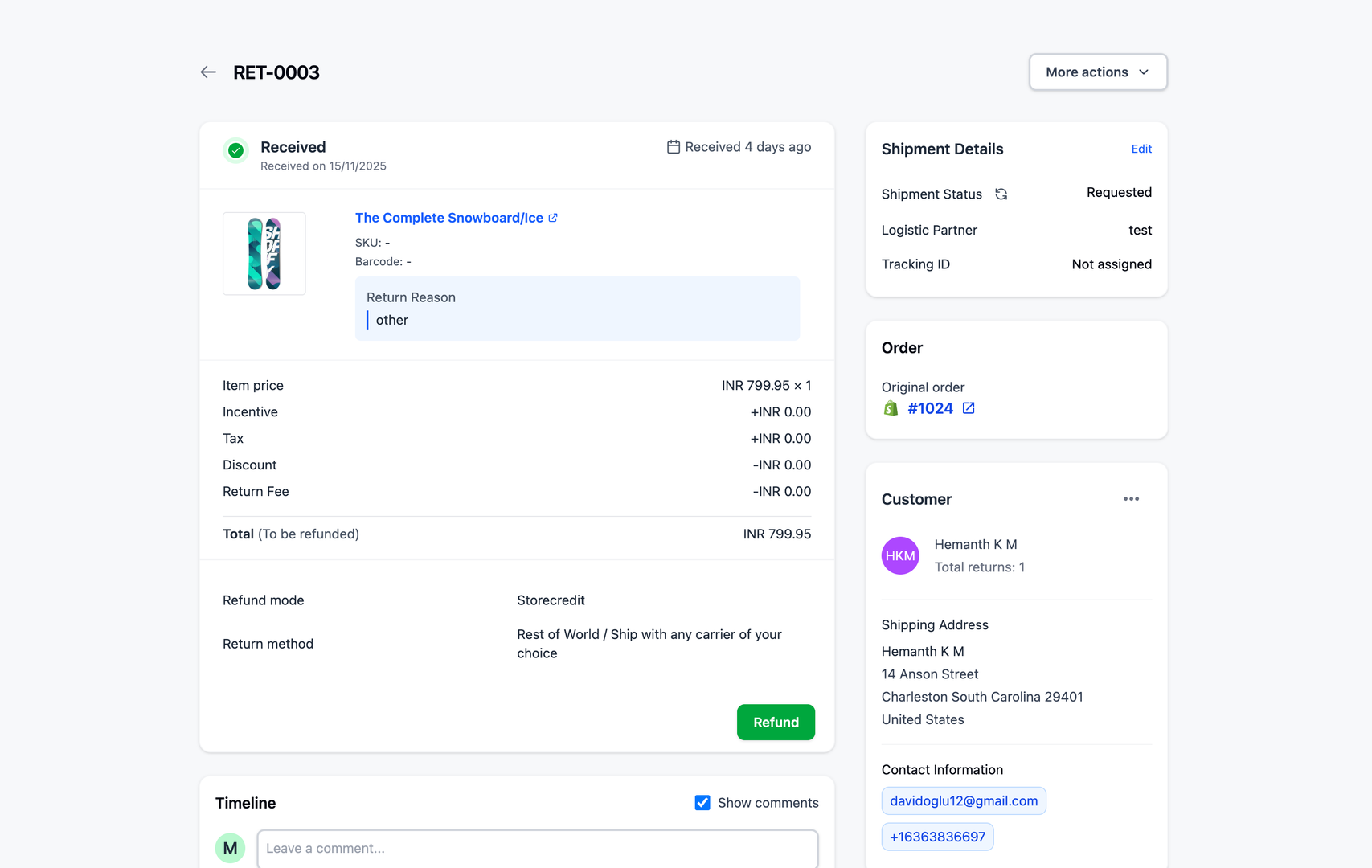 Pagination button preview